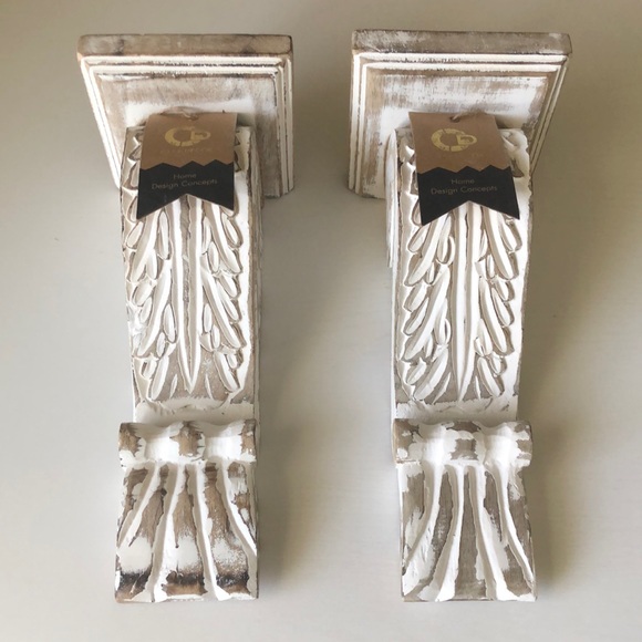 Casa Decor Home Design Concepts Wood Scroll Design (2 Piece) NWT - Picture 1 of 10